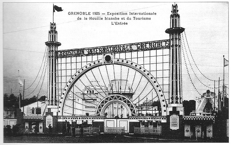 Entrée exposition Grenoble 1925 (Wikimedia)