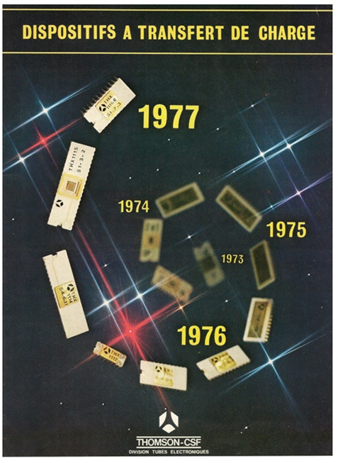 Les différents CCD développés dans les années 70